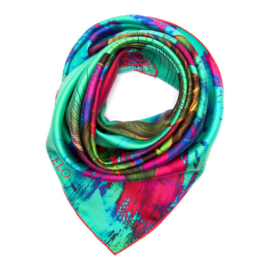 “Flamboyant“ Silk Scarf