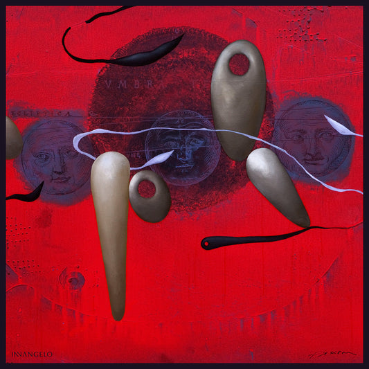 ARTIST COLLECTION BY Richard Texier Silk Scarf "Ecliptica"