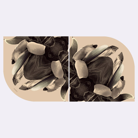 “Aïda” pleated 100 % silk scarf