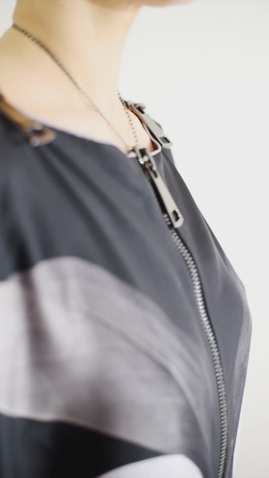 "Magnolia Noir" Silk Tunic