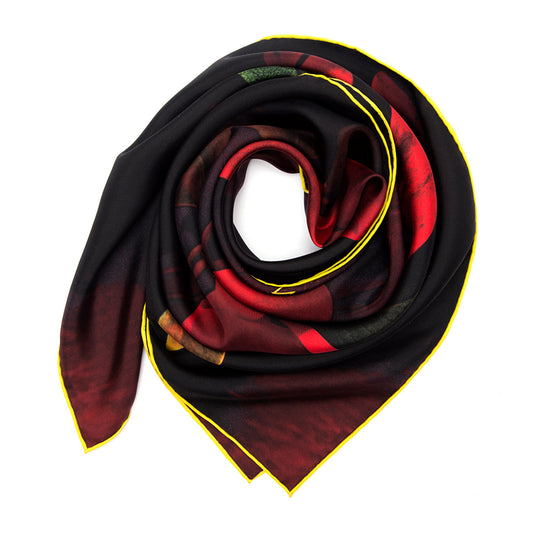 “Red Rain“ Silk Scarf
