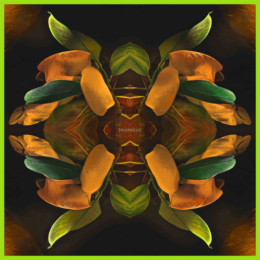 “Orange Rain“ Silk Scarf